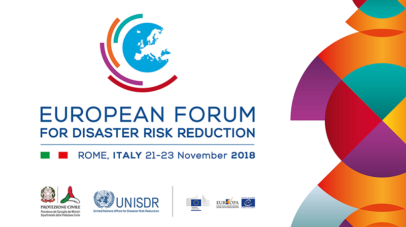 Forum Europeo 2018 EFDRR - European Forum on Disaster Risk Reduction
