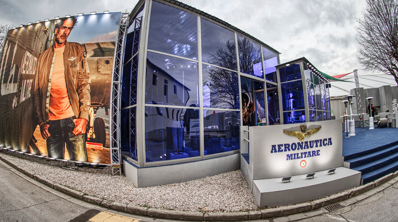 Brand Aeronautica Militare Esercito 1659 Cristiano di Thiene AM Spazio-news.it Pitti Uomo 2019