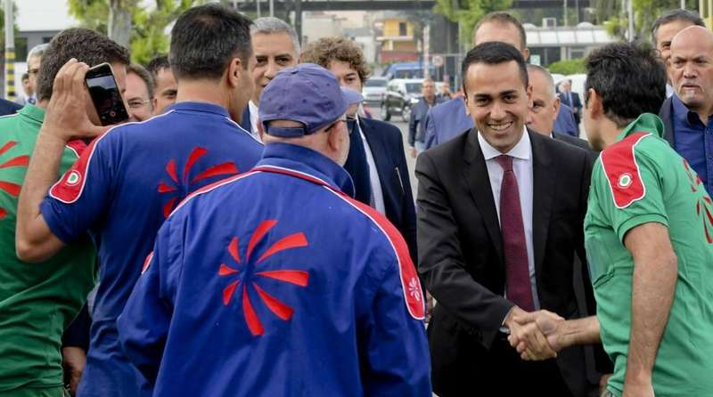 Luigi Di Maio Inaugurazione Pomigliano d'Arco Leonardo AeroTech Campus