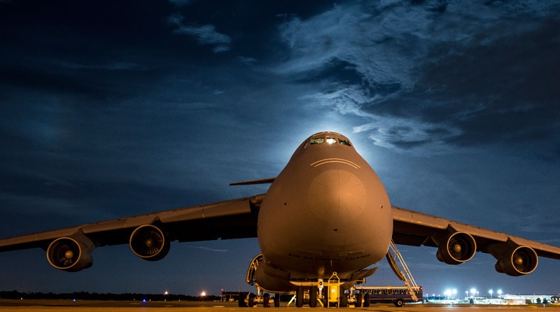 Lockheed Martin C-5M Super Galaxy aircraft US Army at Airport