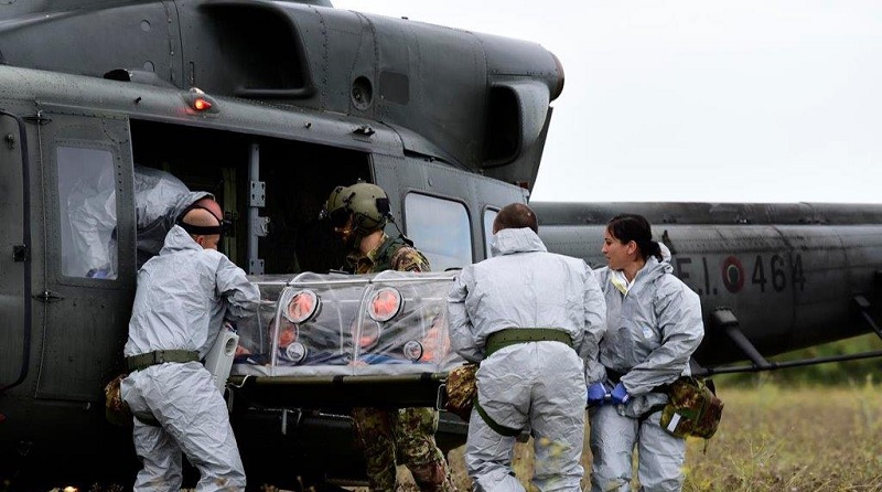 AMI Coronat Mask 2018 - COMK 18 CBRN elicottero trasporto