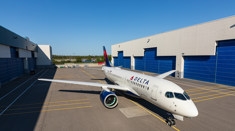 Delta Airbus A220-100 Industria Spazio-news.it Magazine