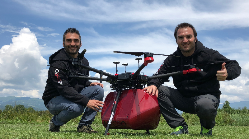drone ABzero trasporto sangue Pisa