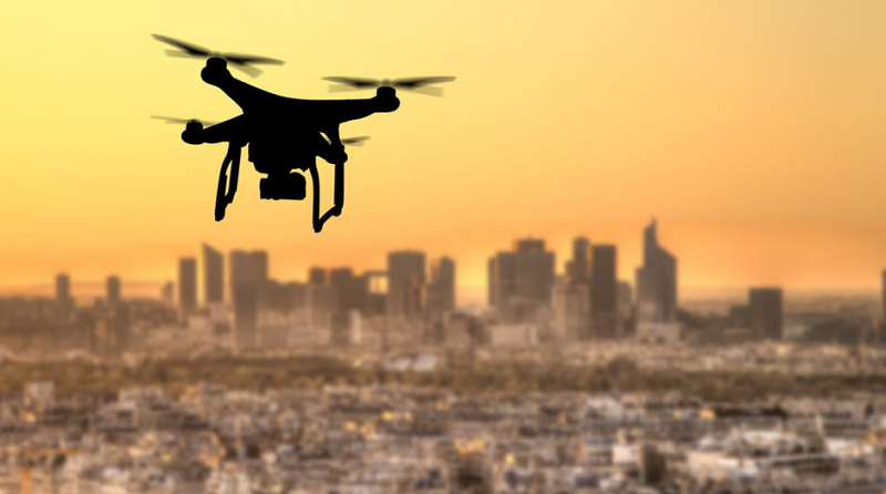 Drone city città DJI spazio-news.it