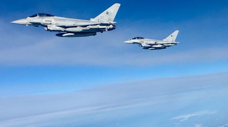 DECOLLO SU ALLARME PER DUE CACCIA INTERCETTORI DELLA DIFESA AEREA NAZIONALE